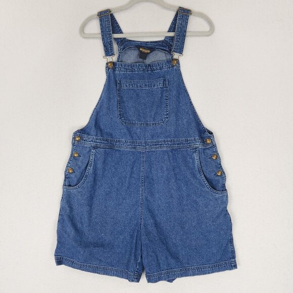 Woolrich Pants - Woolrich Overalls Womens Large Denim Jean Shorts Romper 90s Shortalls Casual